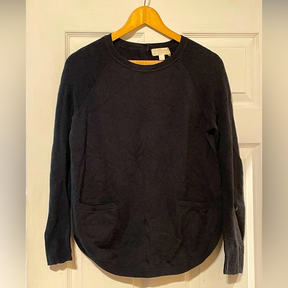 Charcoal Pocket Front Sweater from The White Company.